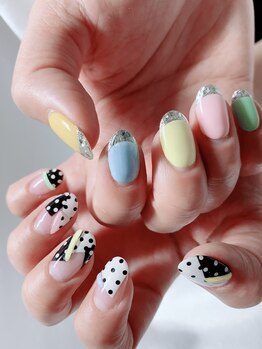 ジル(JILL)/アシンメトリーネイル