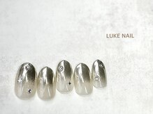ルークネイル 恵比寿店(LUKE NAIL)/キラキラミラーグラデ　春夏秋冬