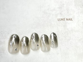 ルークネイル 恵比寿店(LUKE NAIL)/キラキラミラーグラデ　春夏秋冬