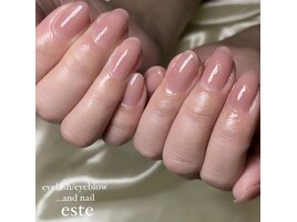 シンプルワンカラー ネイル 国立