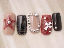 アイネイルズ 天神今泉店(I-nails)/星レーススタッズクロム