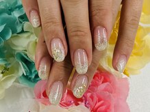 ダブルネイル(Double Nail)/【田中】ラメグラデーション