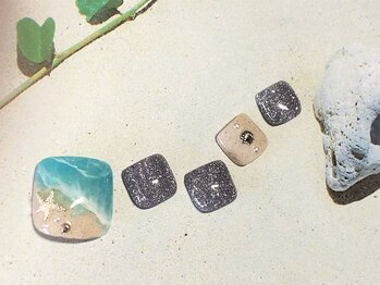 グリッター(GLITTER)/ビーチネイル