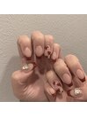 赤フレンチにハートデザイン