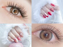 アイ・ネイル同時施術が可能な落ち着いたプライベート空間