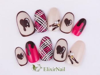エリクサーネイル 心斎橋(Elixir Nail)の写真/トレンド感溢れるアートやラグジュアリーネイルなど豊富なデザイン多数★定額¥4980からカラーMIX可能♪