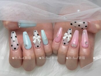 エムプラスネイル 新宿(M+Nail)/長さ出し★持ち込み