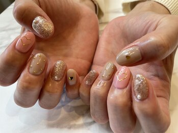 シェリ バイ リッシュ(Cheri by RICHE)/大人バレンタインネイル