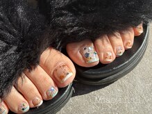 ミャウネイル(Miaou nail)/sheer×shell×french