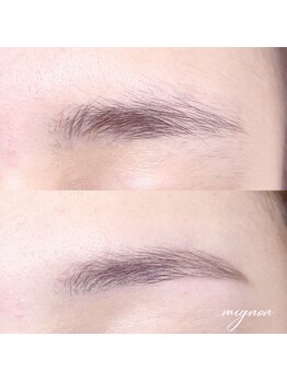 ミニョン(mignon)/【黄金比率】眉スタイリング