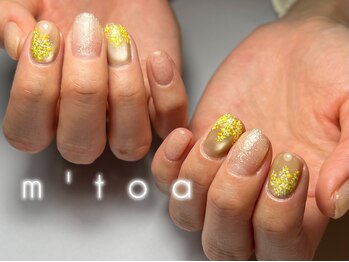 ムートア(m'toa)の写真/【お爪のお悩みがある方にも】こだわりのフォルムでショートネイルも美しく見えるお手元に♪フィルイン◎