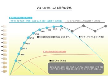セルフダック 京都長岡京店/ホワイトニングメニューの違い１