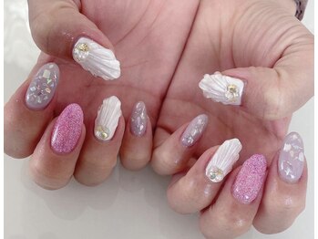 ネイルアンドアイラッシュ クピド(cupido)/マーメイドネイル