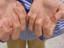 ワンカラー×ラメデザイン