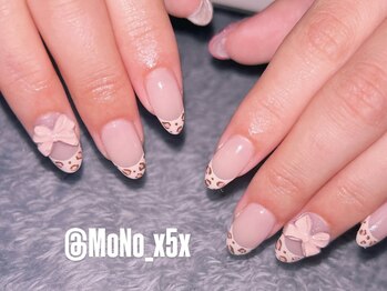 モノ ネイル(MoNo nail)/豹柄フレンチ♪♪