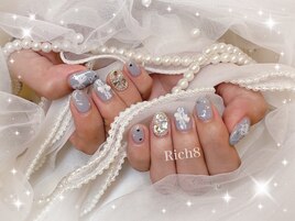 定額★リボン＆レースネイル