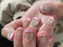 カーティシーネイルズ(curtisii NAILS)/まっすぐフレンチ
