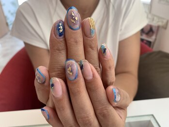 ネイルサロン シェリ(NAIL SALON Cheri)/透明感のある夏らしいデザイン