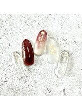 ミュナ(myuna)/ニュアンスボルドーネイル