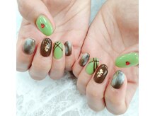 クレアネイル 高崎ウニクス店/持ち込みデザインのお客様ネイル