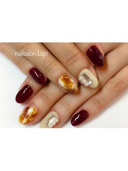 ネイルサロン ロピ(nailsalon Lopi)/ニュアンスべっ甲