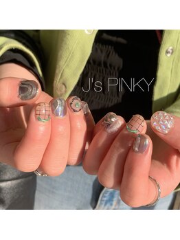 ネイルスペース ジェイズ ピンキー(NAIL SPACE J's PINKY)/モード系個性派ネイル