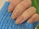 透け感キラキラネイル¥5,800