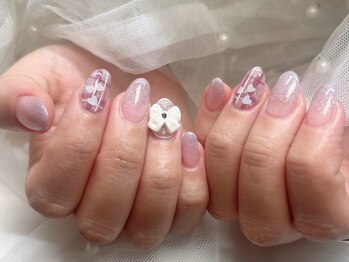 ジョアネイル(JOA Nail)/リボン/ハートホロ/チェック