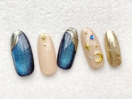 夜空ネイル