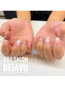 デジャヴ(Dejave)/秋のチェックカラーネイル