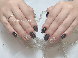 #韓国風#ワンホンネイル