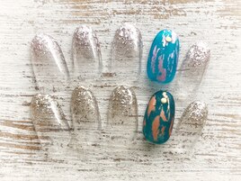 5月限定 定額ラメグラアート