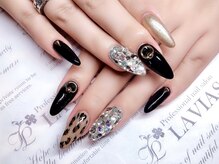 プロフェッショナル ネイルサロン ラヴィアス(LAVIAS)/スカルプ☆ワンカラ-＋アート2本