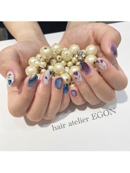 ヘアーアトリエ エゴン(hair atelier EGON)の写真/トレンドデザインはもちろん！ニュアンスからオフィスネイルまで、どんなデザインもお任せ☆