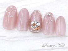 ラグジュアリーネイルズ カワグチ(Luxury Nails Kawaguchi)/Vカットビジュー*