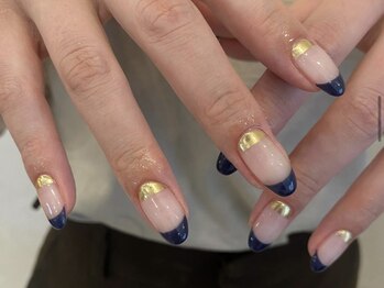 アイネイルズ 天神今泉店(I-nails)/【misa.s】個性派フレンチ
