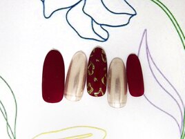 豹柄メタルボルドーマット