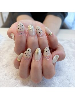 ビューティーサロン ネイル ロン(Beauty Salon nail Ron)/10本アート/ドットネイル