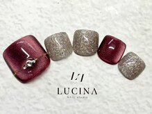 ネイルスタジオ ルキナ(LUCINA)/c-392 ボルドーマグネットネイル