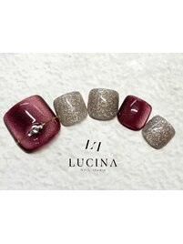 c-392 ボルドーマグネットネイル