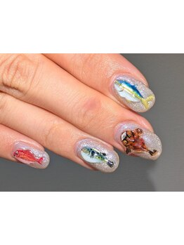 手描きアートが得意なサロン