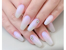 【オーロラカラーネイル】