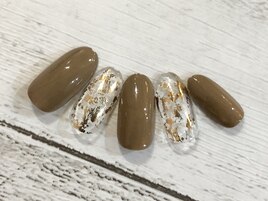 ワンカラー×ホイルアート