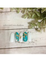 セレクトネイル ココ 秦野店(SELECT NAIL COCO)/ターコイズ大理石