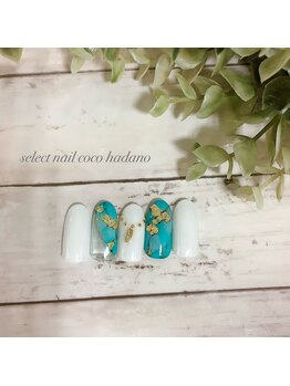セレクトネイル ココ 秦野店(SELECT NAIL COCO)/ターコイズ大理石