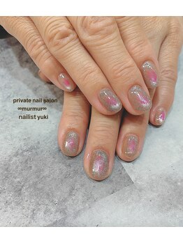 プライベート ネイルサロン マーマ(murmur)/キラキラチークネイル