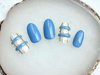 ネイルサロン フローリア(nail salon Florir)/ぷっくり チェックネイル