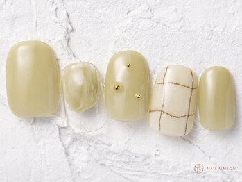 ネイルメゾン 池袋店(NAIL MAISON)/ピスタチオニュアンス￥8050