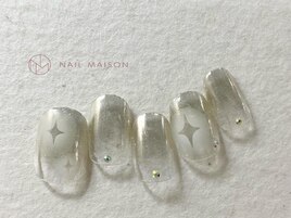 キラキラ透明感ミラーグラデ
