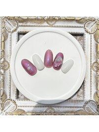紫陽花ネイル